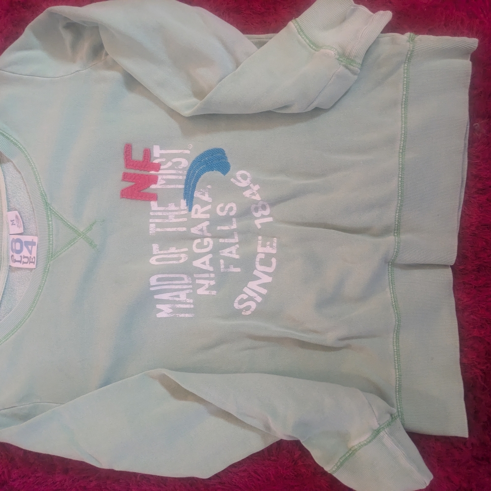Blue 84 Light Green Kids Sweatshirt with Colorful Print